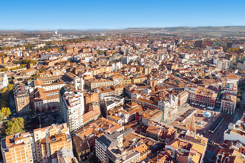 Blick auf Valladolid