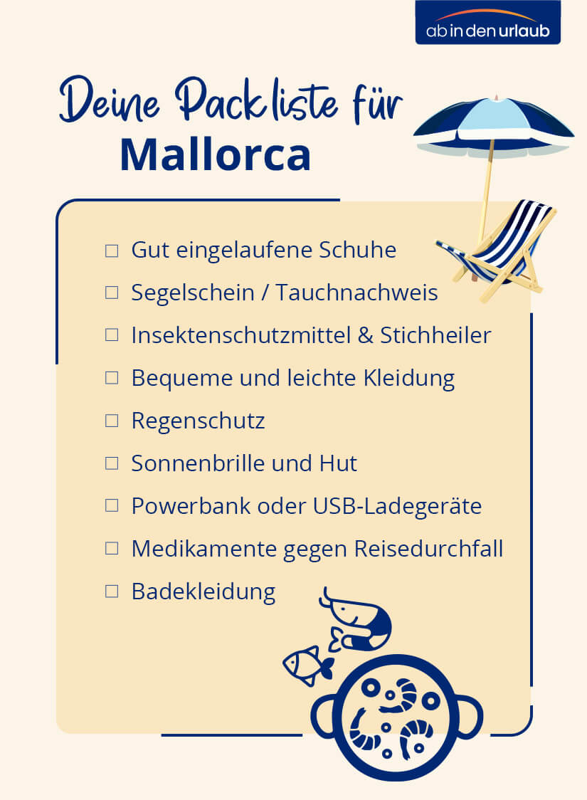 Packliste Mallorca Checkliste