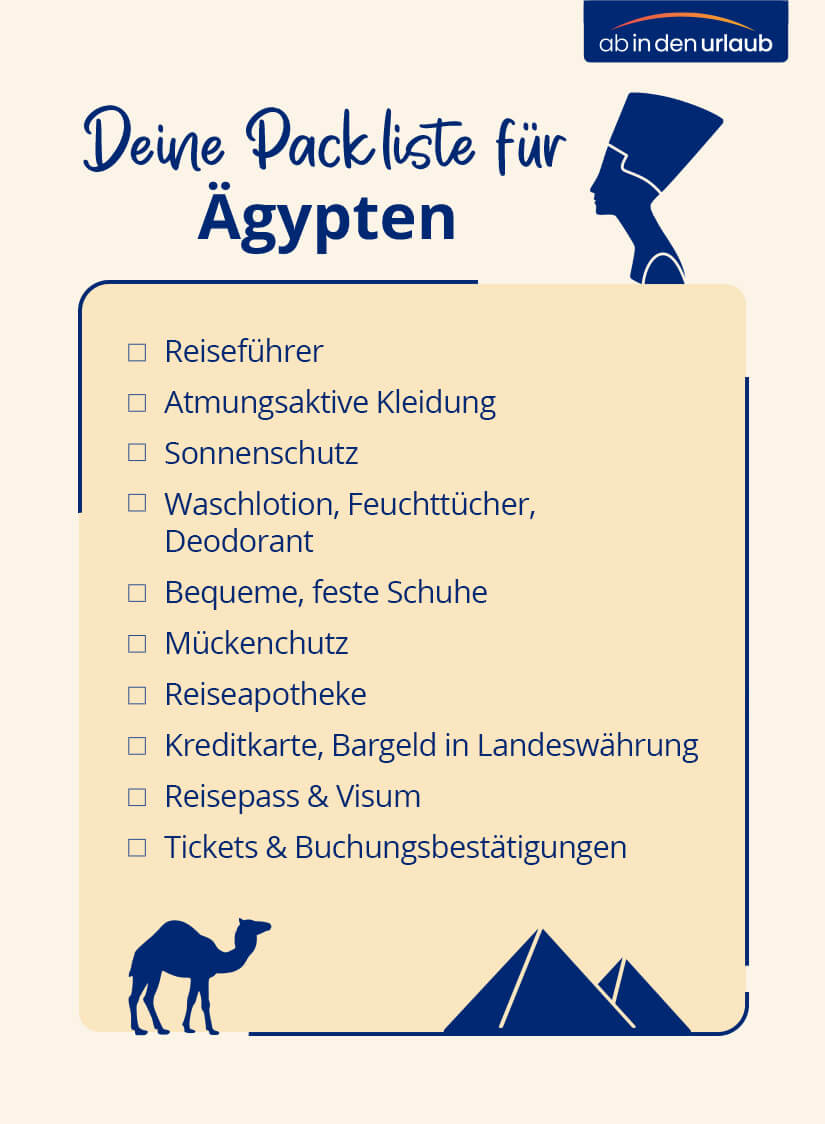 Packliste Aegypten Checkliste