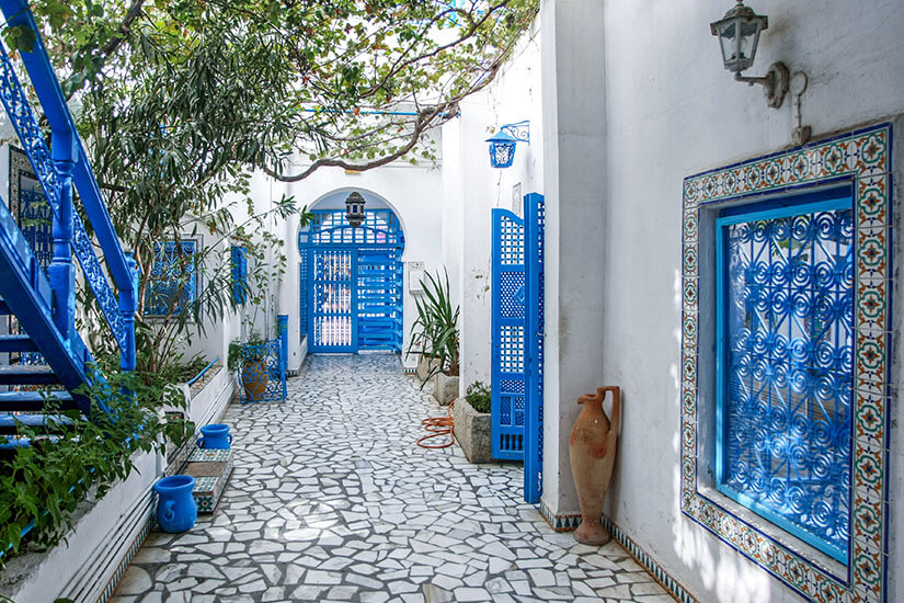 Sidi Bou Said Hinterhof