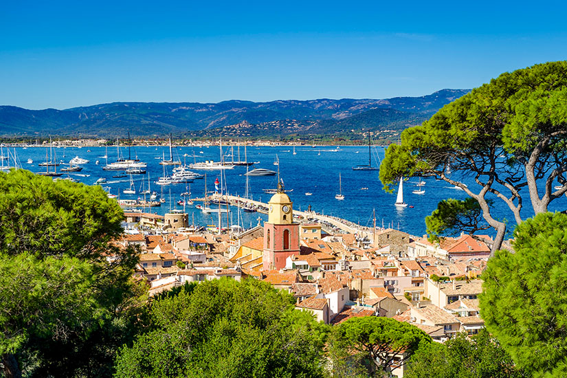 Saint Tropez Blick aufs Wasser