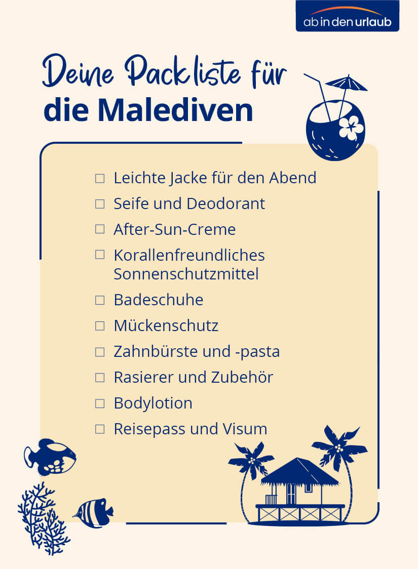 Packliste Malediven Checkliste