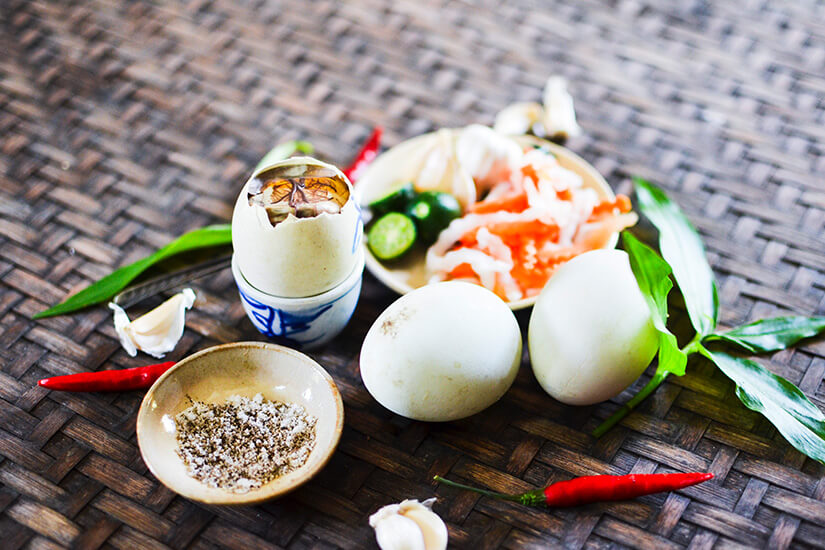 Philippinisches Essen Balut