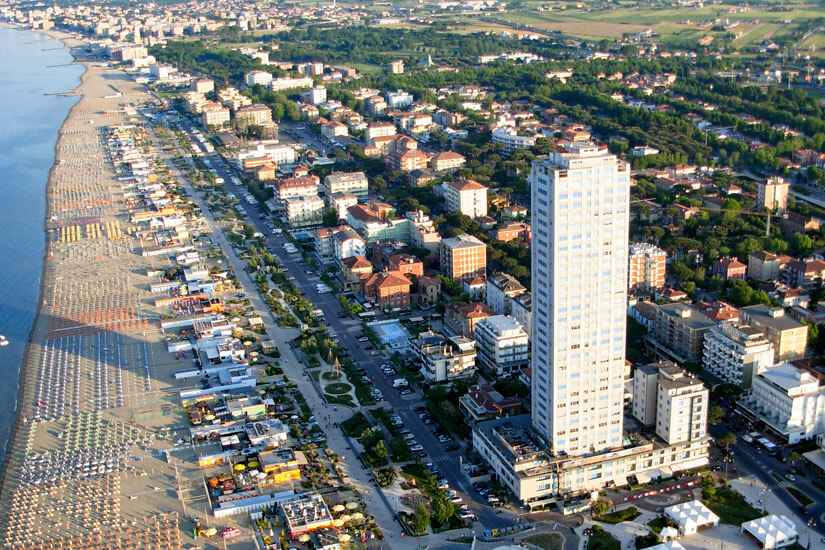 Blick auf Cesenatico