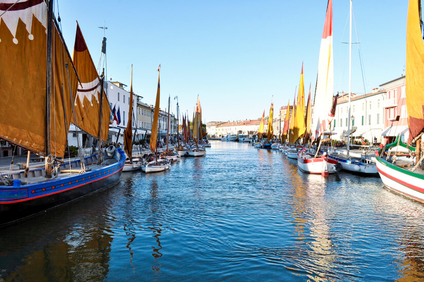 Cesenatico in Italien: Strand, Märkte und Altstadt