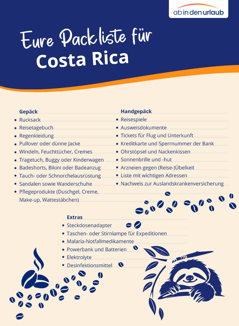 Packliste Costa Rica