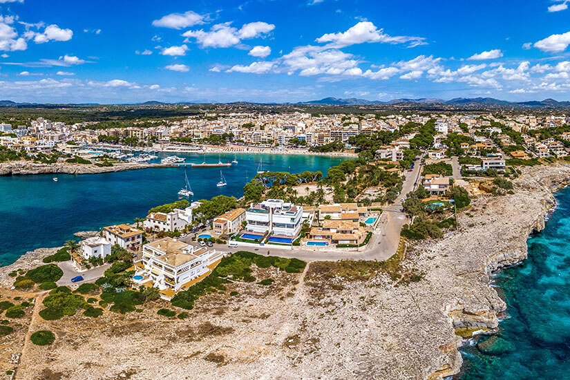 Blick auf Porto Cristo