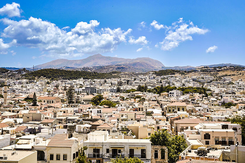 Blick ueber Rethymnon