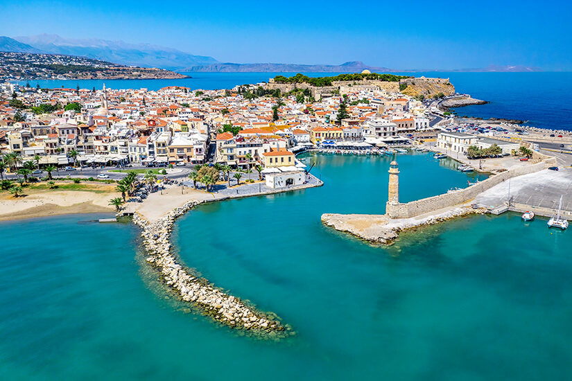 Rethymnon Venezianischer Hafen mit Leuchtturm