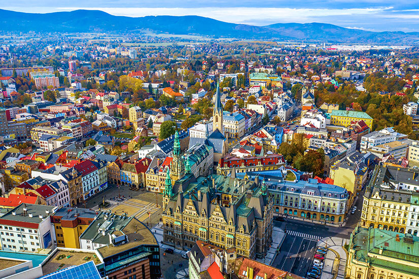 Blick auf Liberec