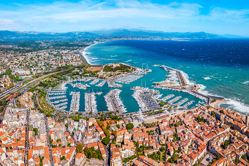 Antibes Vogelperspektive