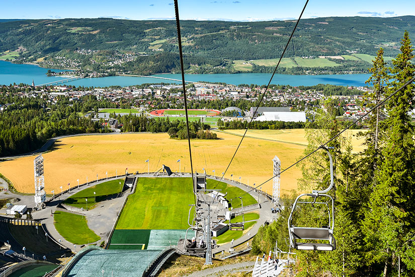 Blick auf Lillehammer