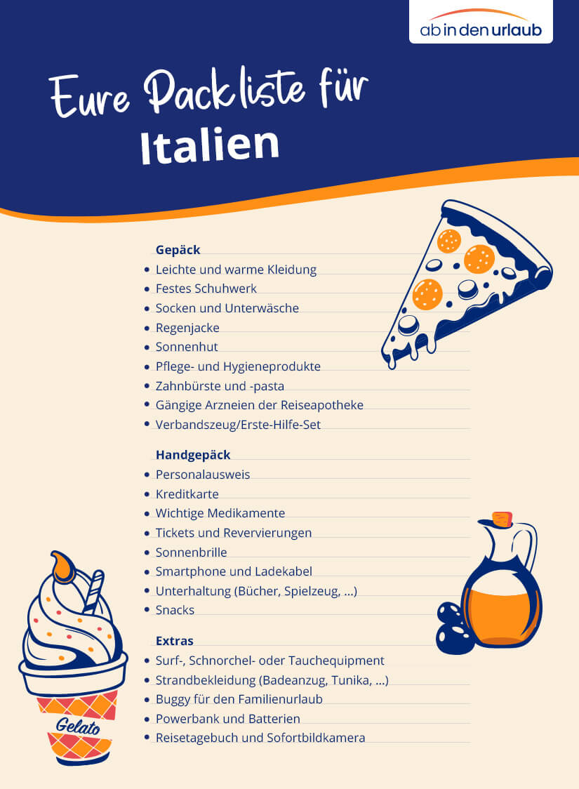 Packliste Italien Checkliste