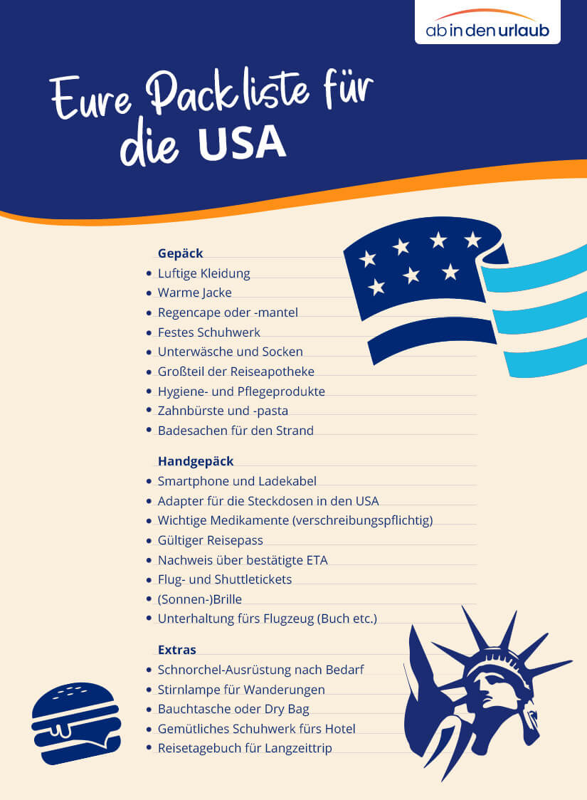 Packliste USA