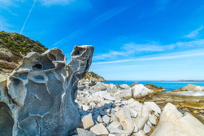 Punta Molentis Felsen