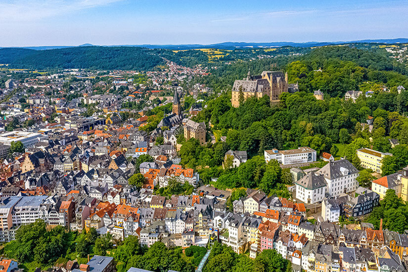 Blick auf Marburg