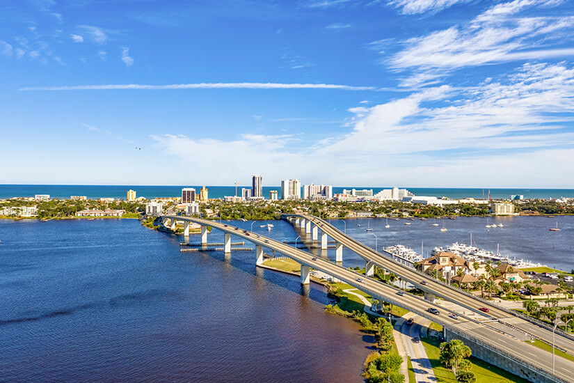 Daytona Beach Luftaufnahme